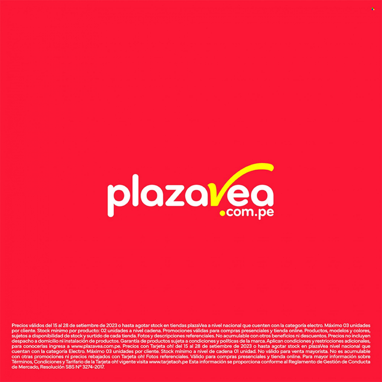 Catálogo Plaza Vea - 15.9.2023 - 28.9.2023. Página 16.