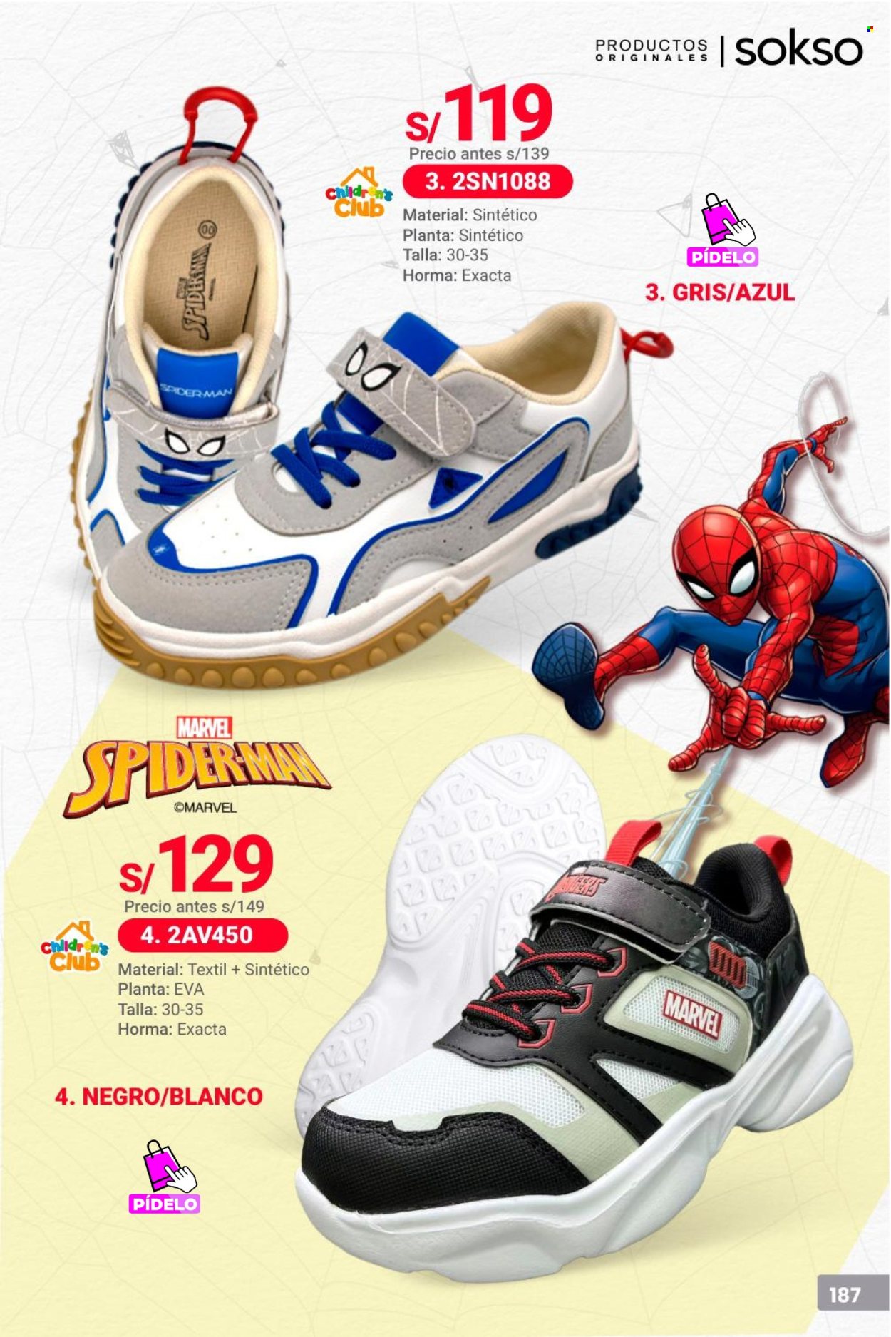 thumbnail - Folleto actual SOKSO - 1.4.2024 - 19.5.2024 - Ventas - Spiderman, Marvel. Página 187.
