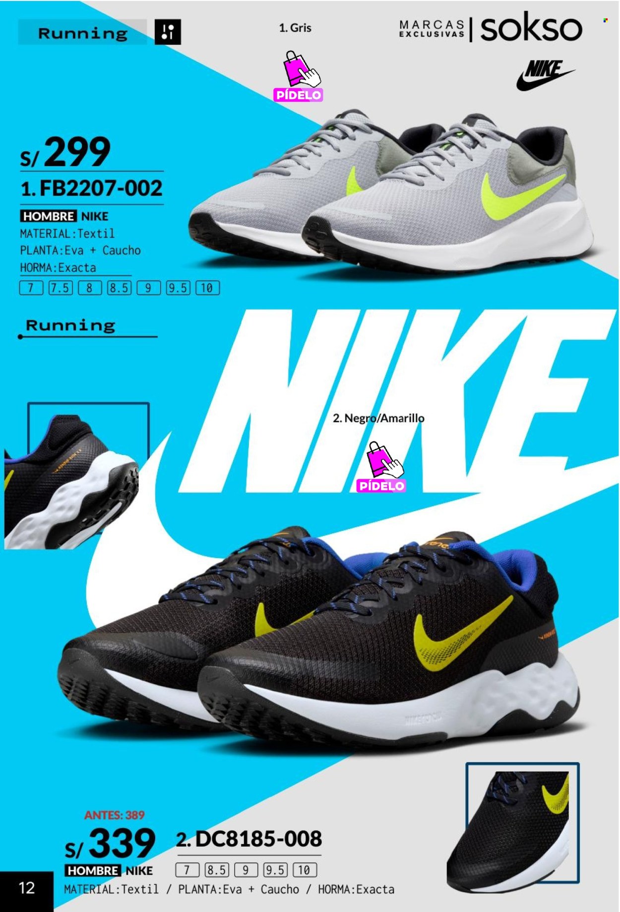 thumbnail - Folleto actual SOKSO - 22.4.2024 - 5.5.2024 - Ventas - Nike. Página 12.