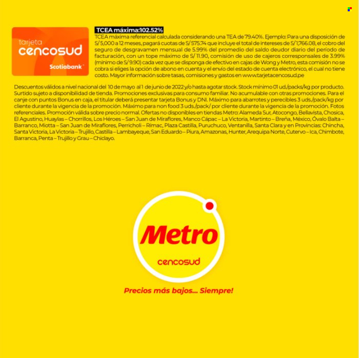 Catálogo Metro - 10.5.2022 - 1.6.2022. Página 25.