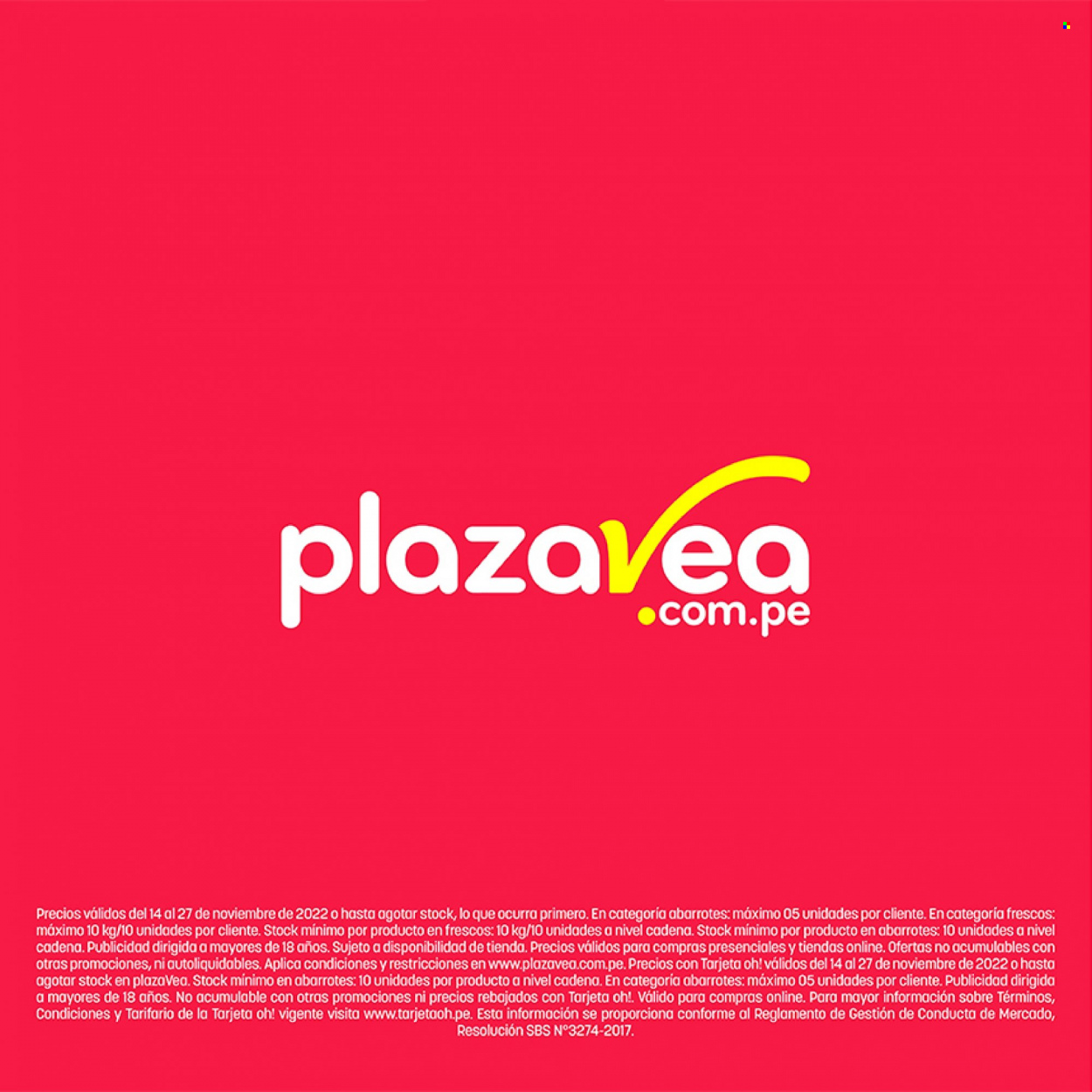 Catálogo Plaza Vea - 14.11.2022 - 27.11.2022. Página 34.