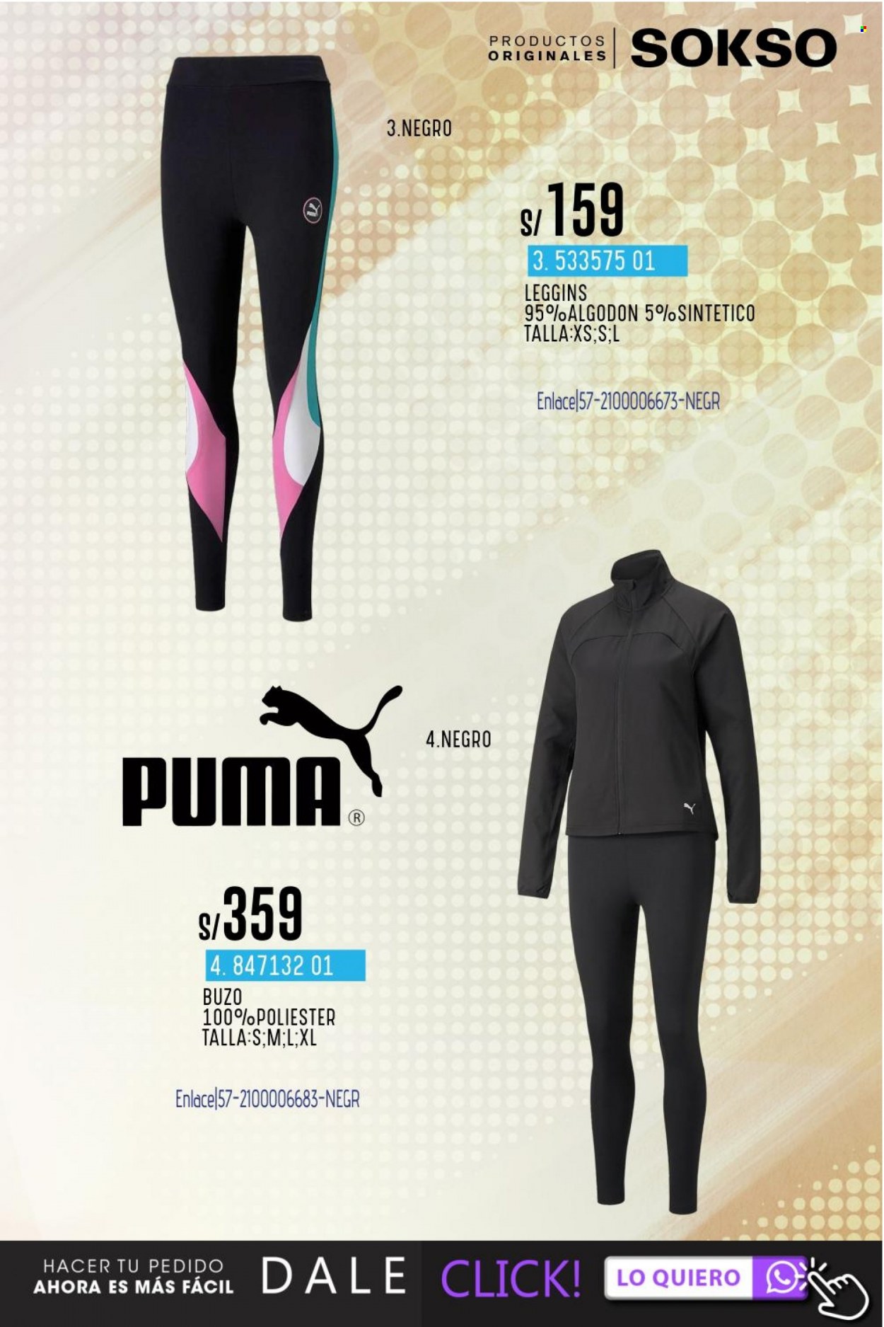 Folleto actual SOKSO - 21.11.2022 - 4.12.2022 - Ventas - Puma, buzo, leggings. Página 57.