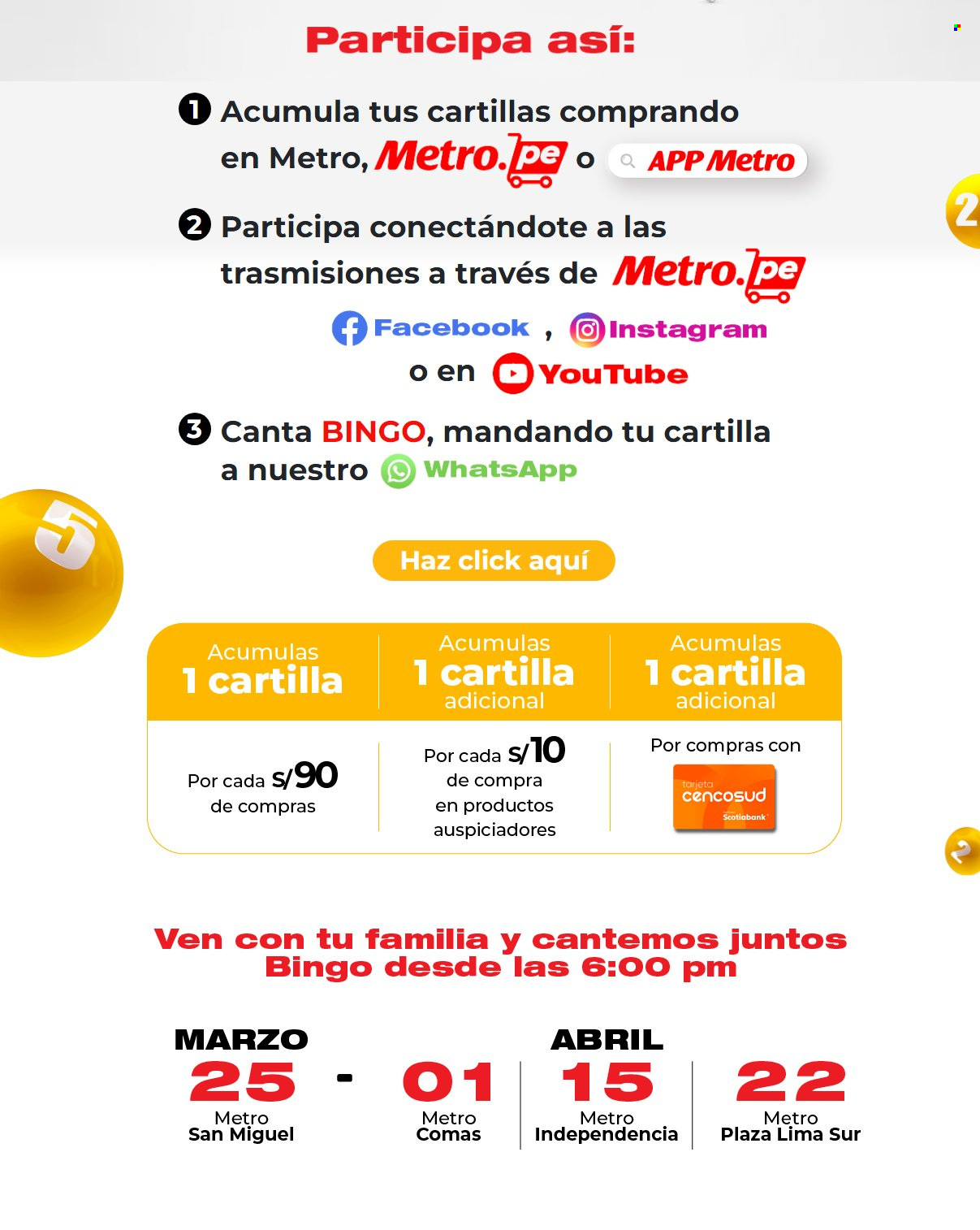 Folleto actual Metro - 16.3.2023 - 19.4.2023 - Ventas - San Miguel, Metro, lima. Página 3.